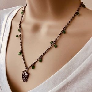 NWT Silver Owl Necklace